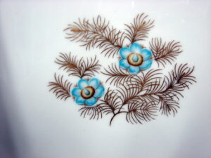 Vintage China Halsey Japan Radcliffe Pattern Blue Flower Dinnerware Accessories