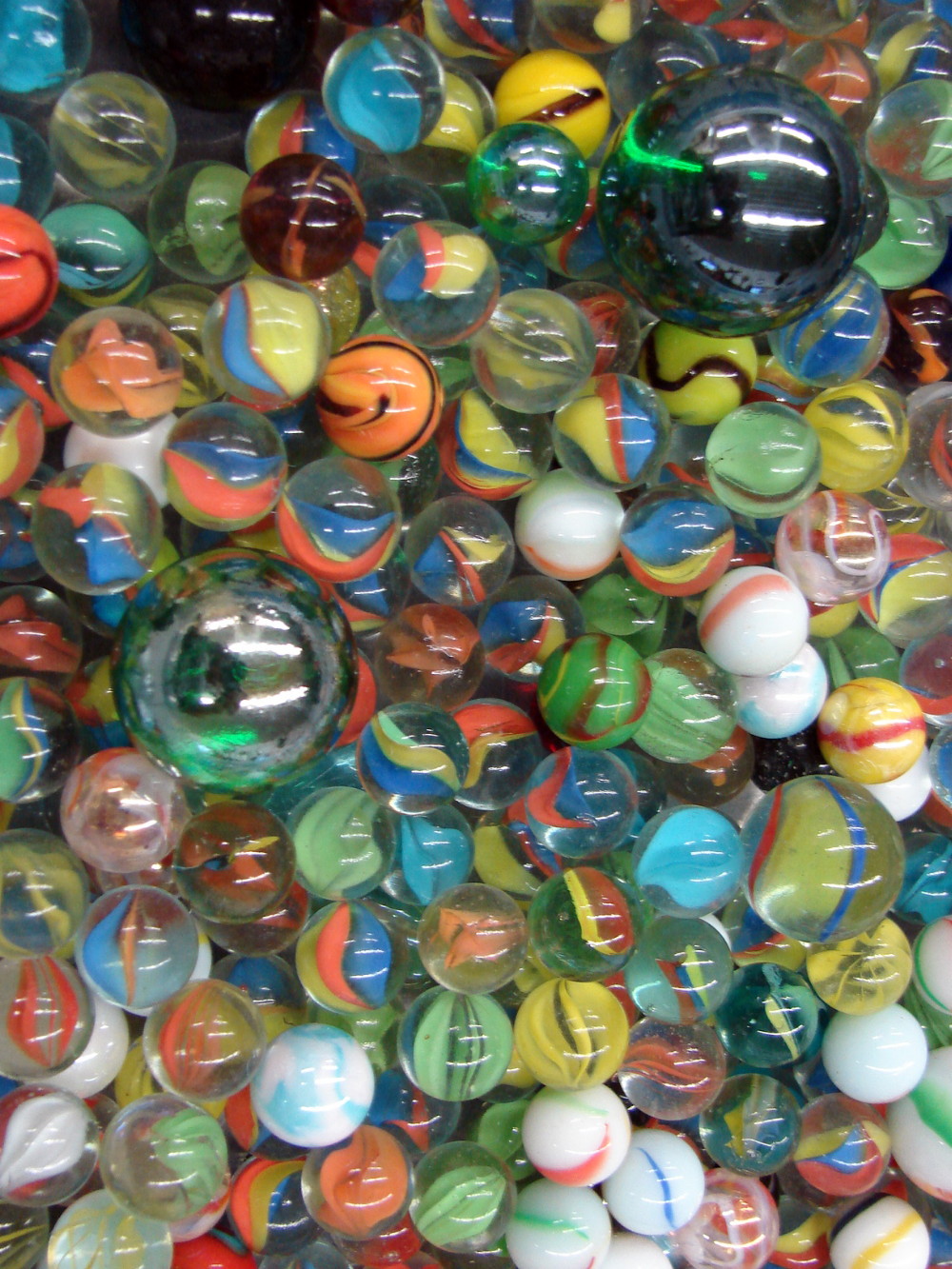 Huge Lot 500 + Vintage Marbles Various Types Sizes Cat Eyes Akro etc - Image 3