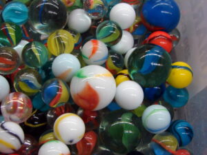Huge Lot 500 + Vintage Marbles Various Types Sizes Cat Eyes Akro etc