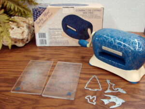 Used Tattered Lace Baby Blue Die Cutting Machine Portable Lightweight