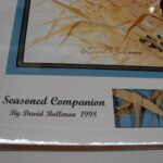 NOS Print David Bollman Seasoned Companion Black Lab Canvas Back Duck Decoy - Image 2