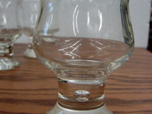 Vintage Crystal Heavy Cut Glass Pedestal Compote Bowl, Moose-R-Us.Com Log Cabin Decor