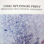 NOS Print Trevor Eckhoff Artwork Last Look Whitetail Deer 1996 MN Deer Hunters Association - Image 2