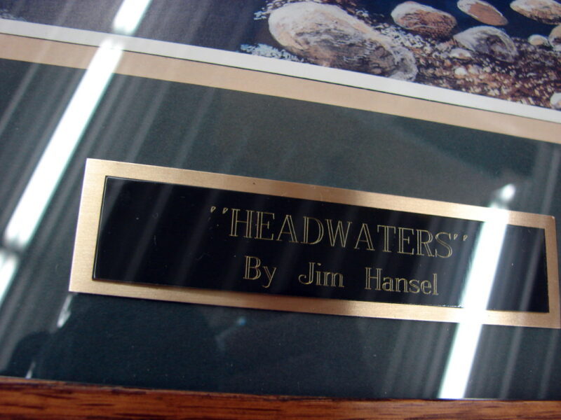 Framed Matted Jim Hansel Headwaters Sofa Size Print Signed Numbered, Moose-R-Us.Com Log Cabin Decor