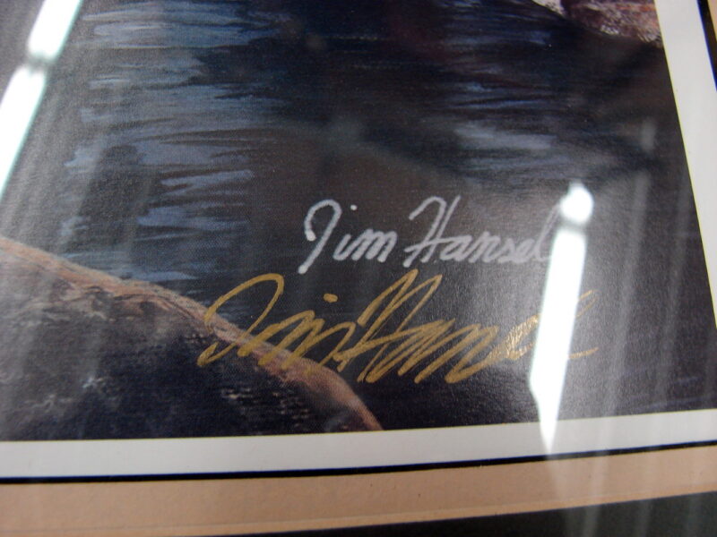 Framed Matted Jim Hansel Headwaters Sofa Size Print Signed Numbered, Moose-R-Us.Com Log Cabin Decor