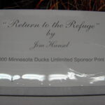 NOS Print Jim Hansel Return to Refuge Wood Duck Ducks Unlimited Sponsor 2000 - Image 3