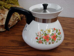 Corning Ware Corelle Indian Summer 6 Cup Coffee Tea Carafe w/ Lid P-104