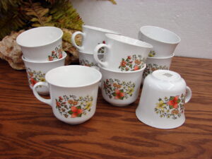 Set/14 Corning Ware Corelle Indian Summer Coffee Cups