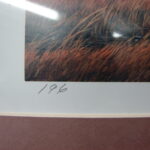 NOS Print JS Wilson Mourning Doves Autumn Field Homestead - Image 3