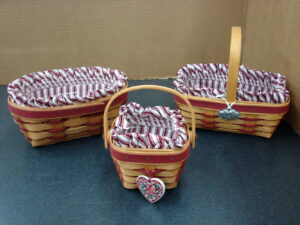 Set/2 Longaberger Pottery Bread Basket Brick Bread Warmer 11&#8243; x 4&#8243; 30074, Moose-R-Us.Com Log Cabin Decor