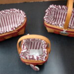 Vintage Longaberger Sweetheart Collection 13+ Pcs Like New Liners Baskets Charms - Image 6