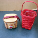 Vintage Longaberger Sweetheart Collection 13+ Pcs Like New Liners Baskets Charms - Image 3