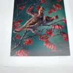 NOS Print James Meger Ready to Rise Ruffed Grouse Winter Sumac