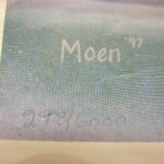 NOS Print Thomas Moen Winter Silence Wolves Pair of Two Wolf - Image 2