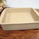 Pampered Chef Family Heritage Collection Stoneware Open Baker Roaster 11 X 10 X 2
