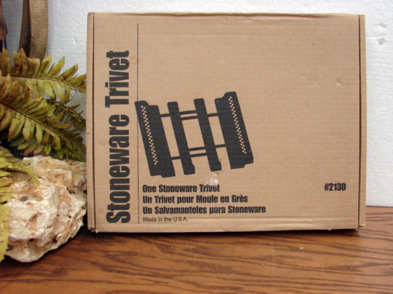 Brand New Pampered Chef #2130 Expandable Wood Stoneware Trivet Hot Pad, Moose-R-Us.Com Antiques Collectibles Log Cabin Decor