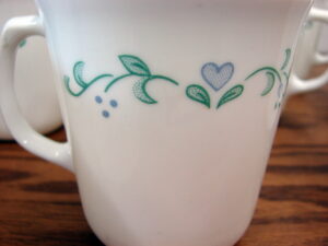 Corning Corelle Provincial Blue Coffee Tea Cups Set/14