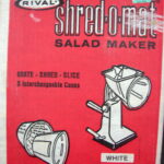 Vintage Rival Shred-O-Mat White Salad Maker Food Chopper Box #601 - Image 3