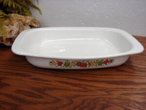 Vintage Corning Ware Spice of Life P-21 Rectangular Open Roaster Lasagna Cake Pan 13x9x2