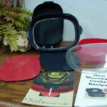 Tupperware Oval Microwave Steamer Cooker 6 Pc w/ Recipe Instruction Book - Image 2