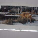 NOS Print Ron Van Gilder The Haven Ducks Unlimited 1999 Ducks Geese Deer