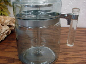 Vintage PYREX 7826 Flameware Glass Coffee Percolator Pot Tall 6 Cup
