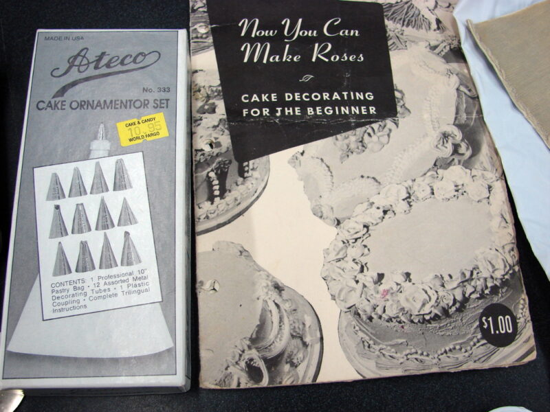 Vintage Ateco Fancy Cake &#038; Pastry Decorating Plunge Gun Kit Stainless, Moose-R-Us.Com Antiques Collectibles Log Cabin Decor
