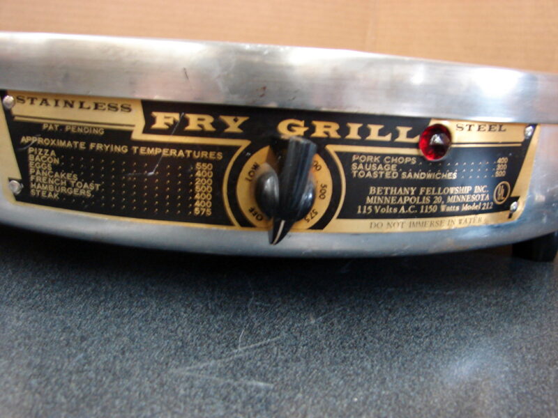 Vintage Bethany Fellowship Lefse Fry Grill Griddle #212 Tested Working, Moose-R-Us.Com Antiques Collectibles Log Cabin Decor