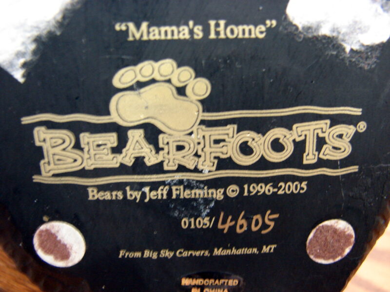 Retired Big Sky Carvers Bearfoots Bears Jeff Fleming Mama&#8217;s Home, Moose-R-Us.Com Log Cabin Decor