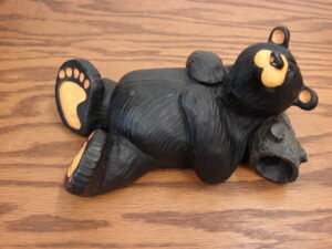 Retired Big Sky Carvers Bearfoots Bears Jeff Fleming Ralphie on Back
