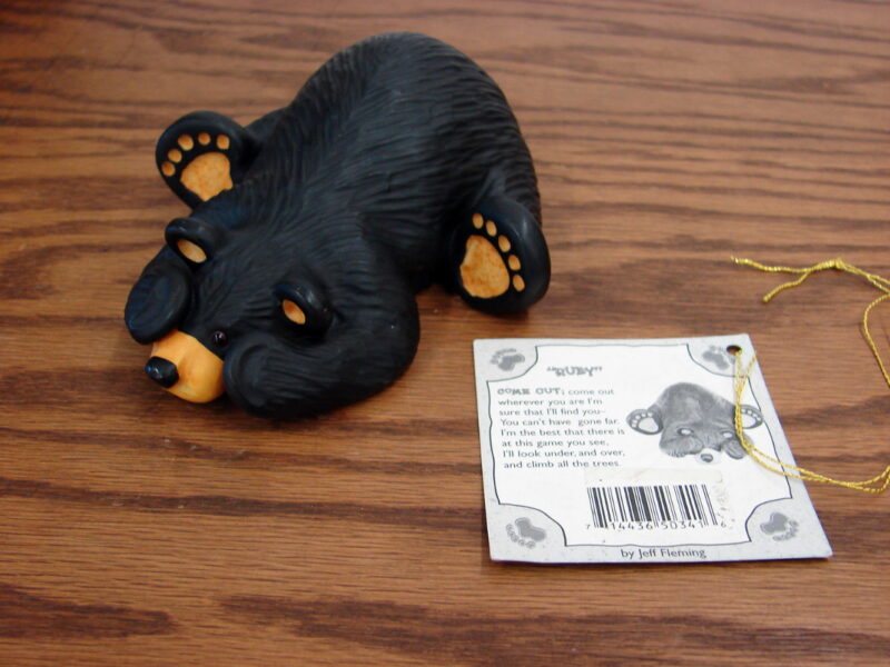 Retired Big Sky Carvers Bearfoots Bears Jeff Fleming Ruby Hide &#038; Seek, Moose-R-Us.Com Log Cabin Decor