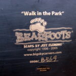 Retired Big Sky Carvers Bearfoots Bears Jeff Fleming Walk in the Park - Image 2