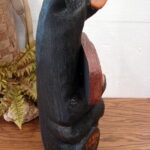 Big Sky Carvers Jeff Fleming Bearfoots Pine Wood Carved Welcome Sign Bear - Image 2