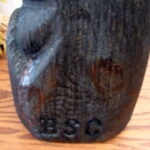 Big Sky Carvers Jeff Fleming Bearfoots Pine Wood Carved Welcome Sign Bear - Image 3
