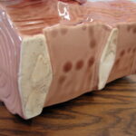 Vintage Brush McCoy Pottery Cookie Jar Squirrel on Log with Nut - Image 4