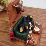 Retired Big Sky Carvers Bearfoots Bears Jeff Fleming Bears Den Bookend Retired - Image 2
