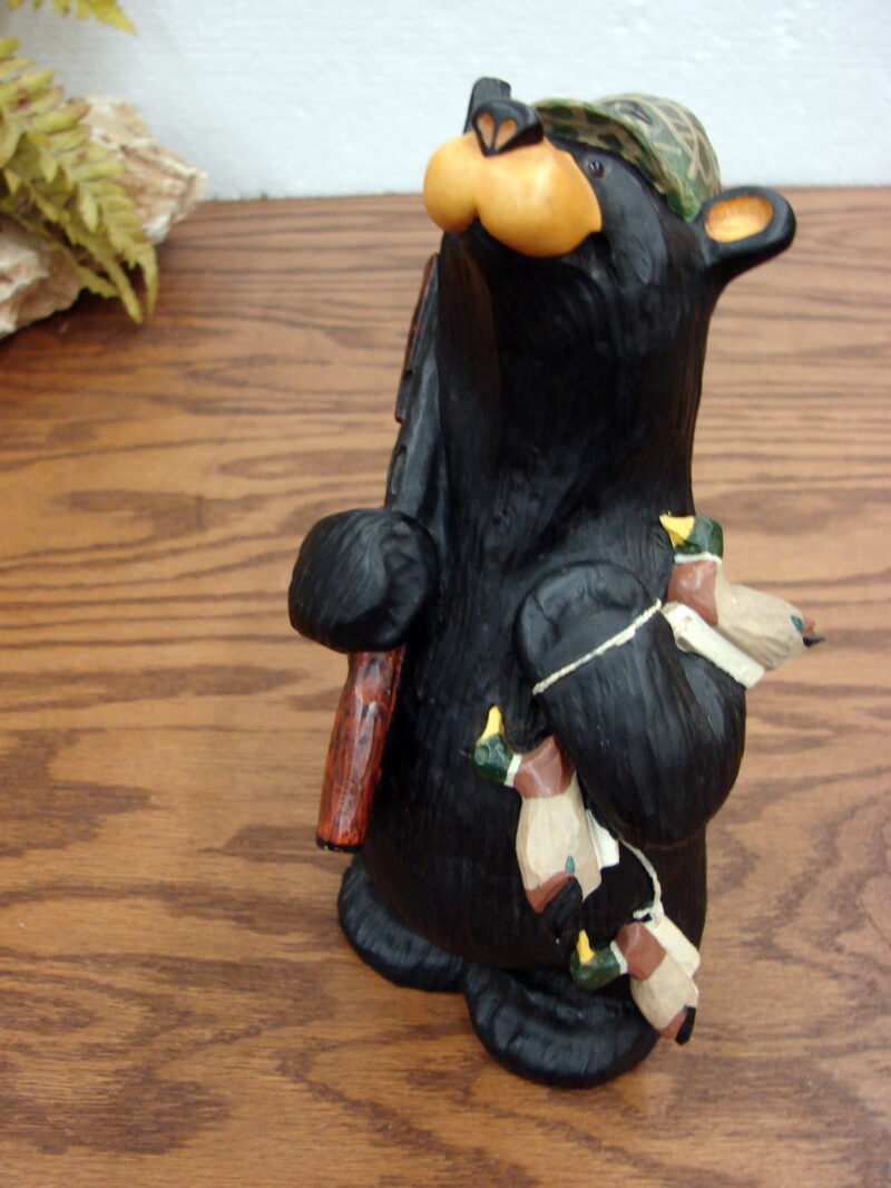 Retired Big Sky Carvers Bearfoots Bears Jeff Fleming Drake Mallard Duck Hunter, Moose-R-Us.Com Log Cabin Decor