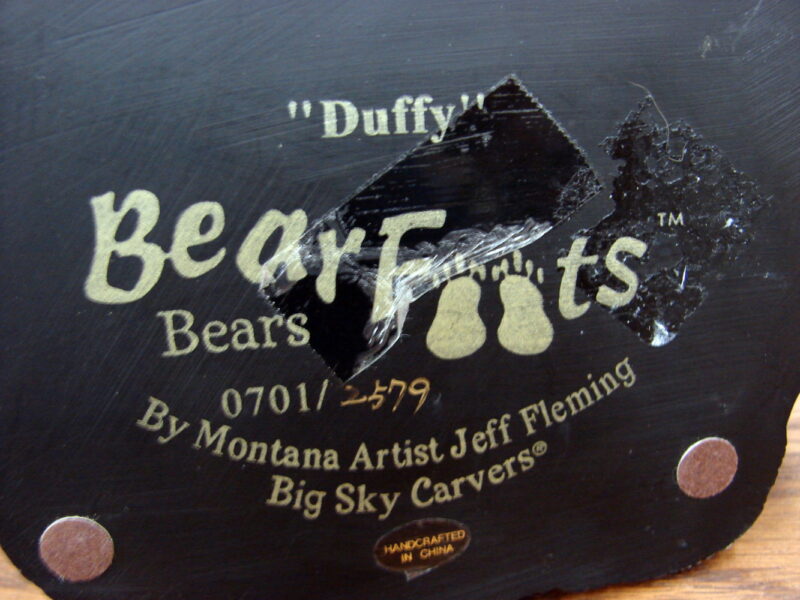 Retired Big Sky Carvers Bearfoots Bears Jeff Fleming Duffy 9th Hole Golfer, Moose-R-Us.Com Log Cabin Decor