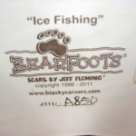 Retired Big Sky Carvers Bearfoots Bears Jeff Fleming Ice Fishing Pair Bear - Image 2