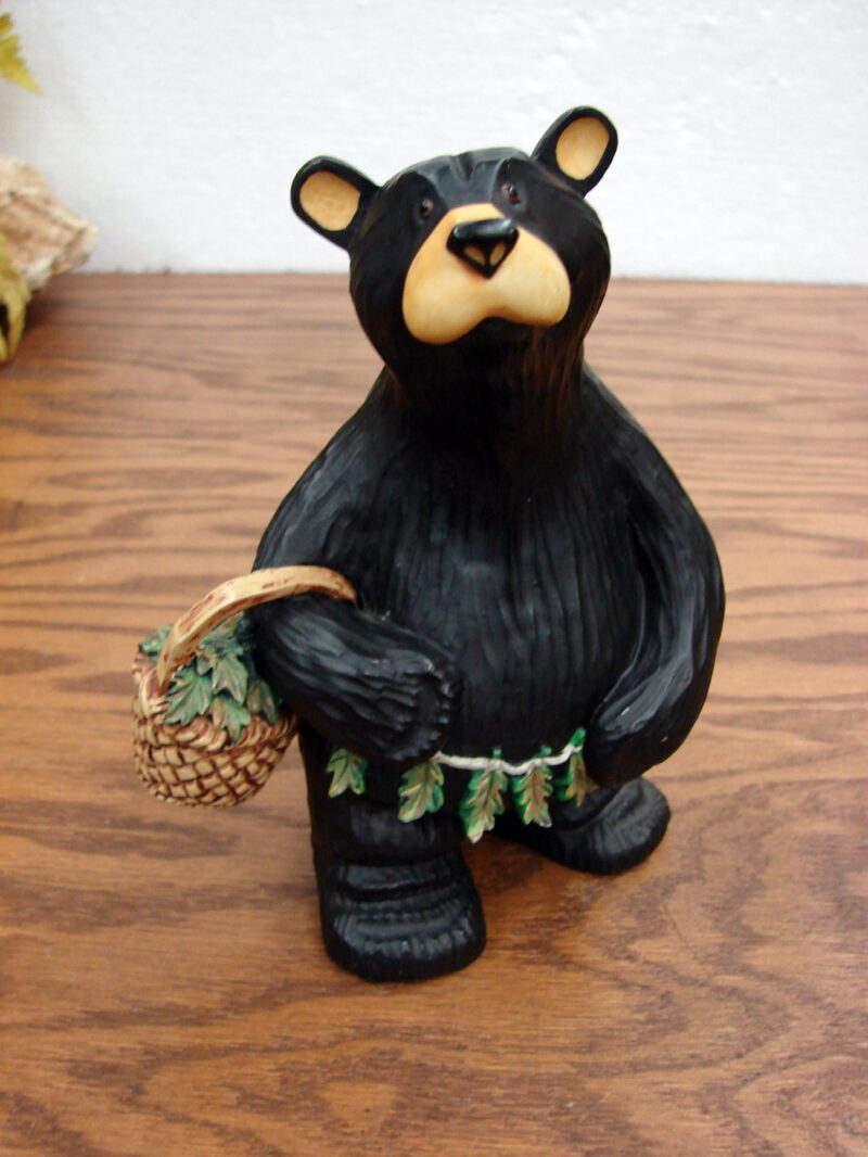 Retired Big Sky Carvers Bearfoots Bears Jeff Fleming Woody Bear, Moose-R-Us.Com Log Cabin Decor