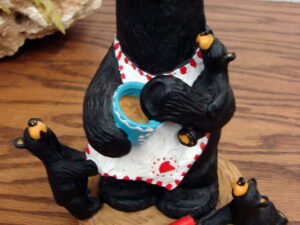 Retired Big Sky Carvers Bearfoots Bears Jeff Fleming A Handful Feeding 3 Cubs