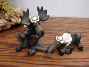 Retired Big Sky Carvers Mountain Mooses Phyllis Driscoll Moose Nativity Mary Joseph