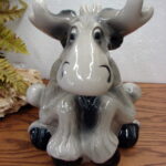 Big Sky Carvers Jeff Fleming Bearfoots Moose Cookie Jar as is