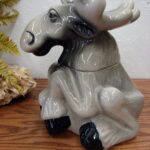Big Sky Carvers Jeff Fleming Bearfoots Moose Cookie Jar as is - Image 2