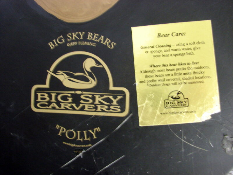Big Sky Carvers Jeff Fleming Bearfoots Bear Polly Planter Grand 33 Pounds, Moose-R-Us.Com Log Cabin Decor