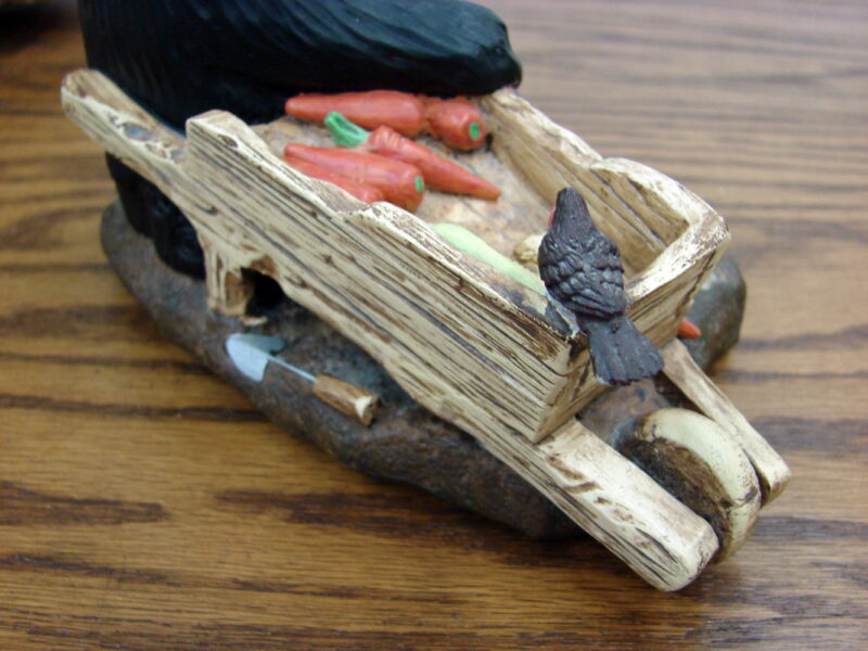 Retired Big Sky Carvers Bearfoots Bears Jeff Fleming Uncle Pete Gardener, Moose-R-Us.Com Antiques Collectibles Log Cabin Decor