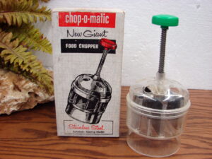 Vintage Popeil Chop-o-Matic New Giant Food Chopper No. 30 Original Box.
