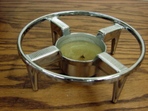 Vintage Corning Ware Percolator Coffee Carafe Chrome Warmer w/ Tealight Candle P-119