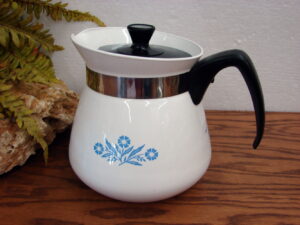 Vintage Corning Ware Blue Cornflower Coffee Tea Server Carafe