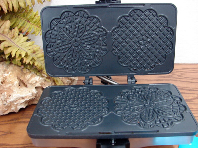 Like New CucinaPro Pizzelle Maker Non-stick Electric Cookie Baker 220-05NS, Moose-R-Us.Com Log Cabin Decor